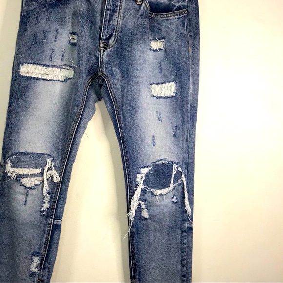 M n m l STRETCH DENIMRelaxed fitBlue jea… - Picture 5 of 16